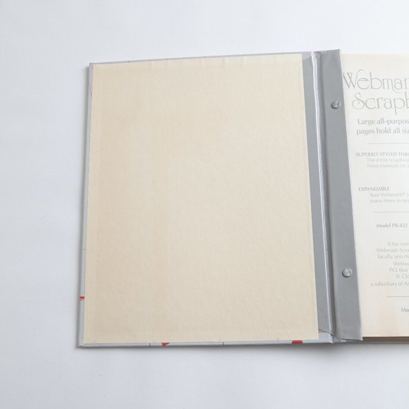 Vintage 80s Webmark Scrapbook Album Cat Kitten Hearts Autumn Rose by Webway USA - Picture 11 of 15